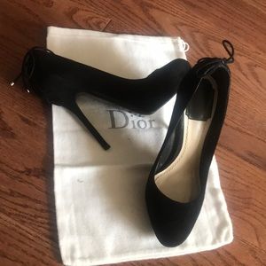 DIOR black suede pump size 37